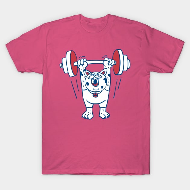 strong cat drawing T-Shirt by rei artes